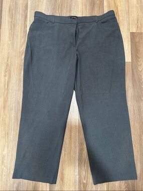 George Women's Dark Gray Straight Leg Dress Pants